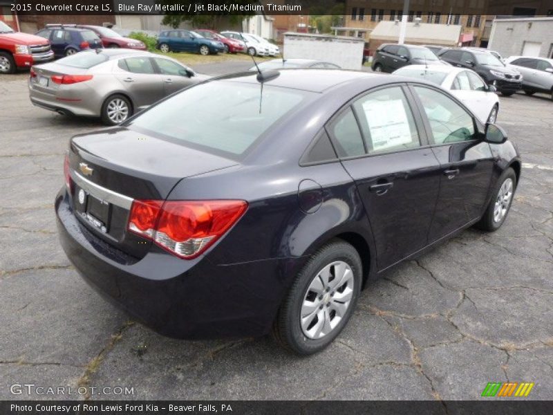 Blue Ray Metallic / Jet Black/Medium Titanium 2015 Chevrolet Cruze LS