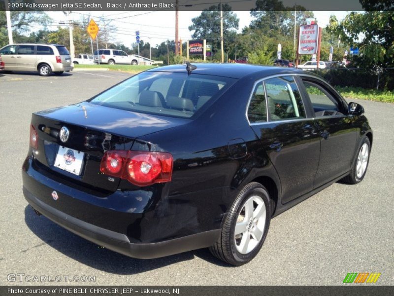 Black / Anthracite Black 2008 Volkswagen Jetta SE Sedan