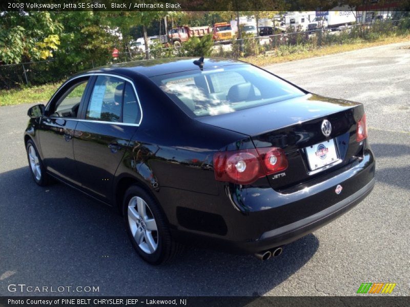 Black / Anthracite Black 2008 Volkswagen Jetta SE Sedan