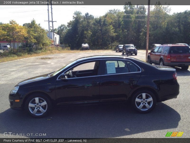 Black / Anthracite Black 2008 Volkswagen Jetta SE Sedan