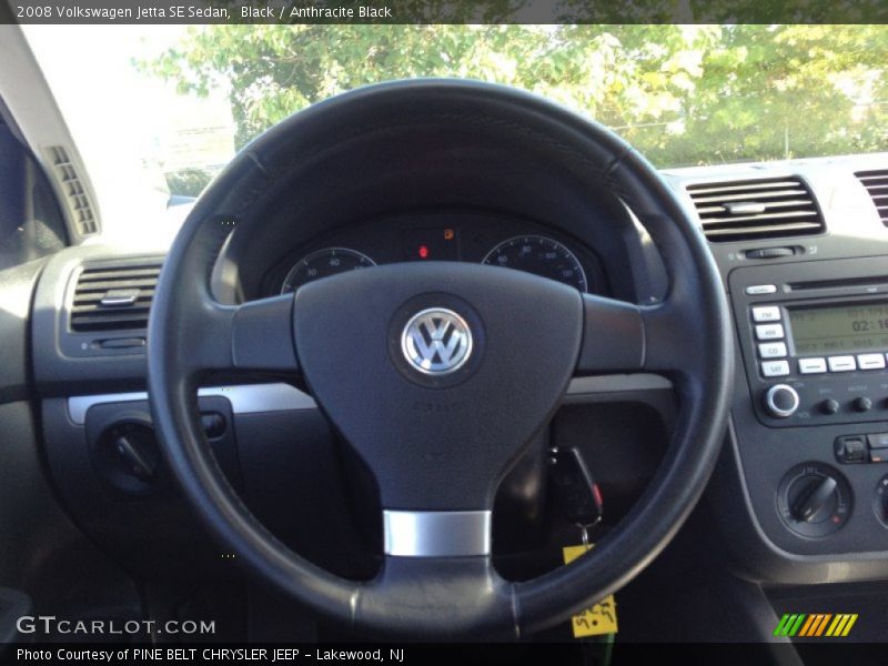 Black / Anthracite Black 2008 Volkswagen Jetta SE Sedan