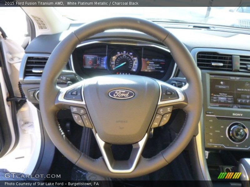  2015 Fusion Titanium AWD Steering Wheel
