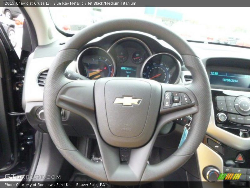 Blue Ray Metallic / Jet Black/Medium Titanium 2015 Chevrolet Cruze LS
