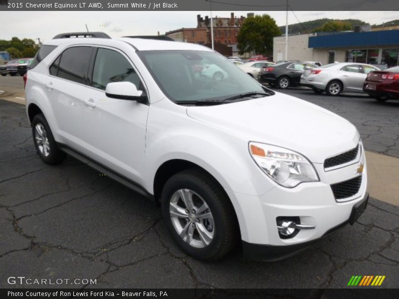 Summit White / Jet Black 2015 Chevrolet Equinox LT AWD