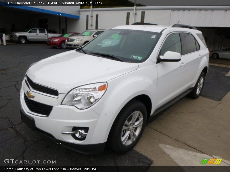 Summit White / Jet Black 2015 Chevrolet Equinox LT AWD