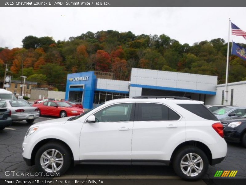 Summit White / Jet Black 2015 Chevrolet Equinox LT AWD