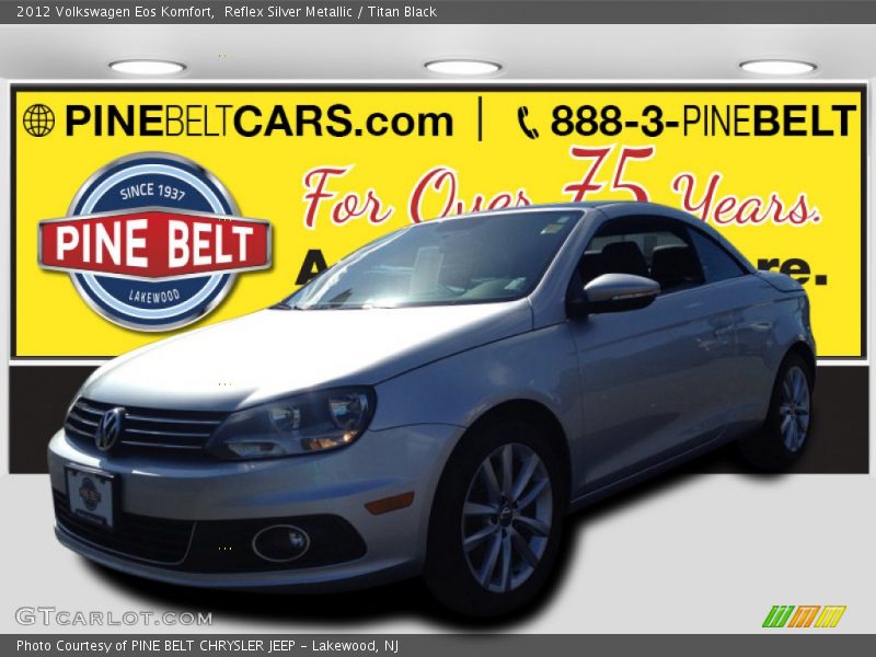 Reflex Silver Metallic / Titan Black 2012 Volkswagen Eos Komfort