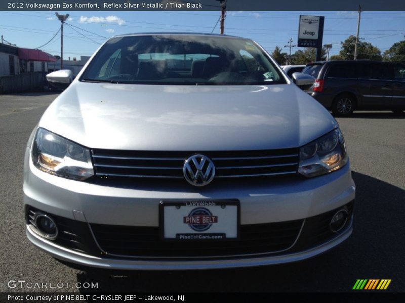 Reflex Silver Metallic / Titan Black 2012 Volkswagen Eos Komfort