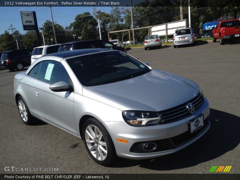 Reflex Silver Metallic / Titan Black 2012 Volkswagen Eos Komfort