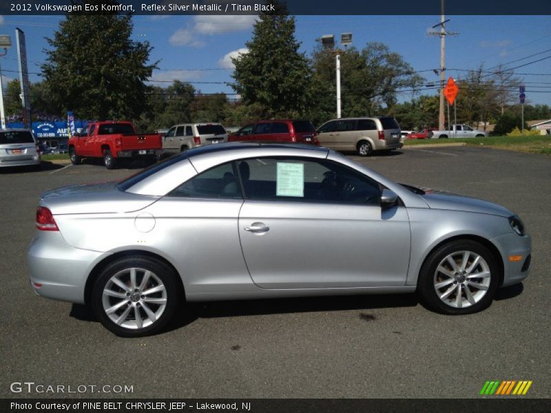 Reflex Silver Metallic / Titan Black 2012 Volkswagen Eos Komfort