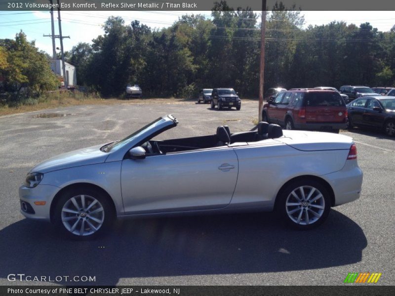 Reflex Silver Metallic / Titan Black 2012 Volkswagen Eos Komfort