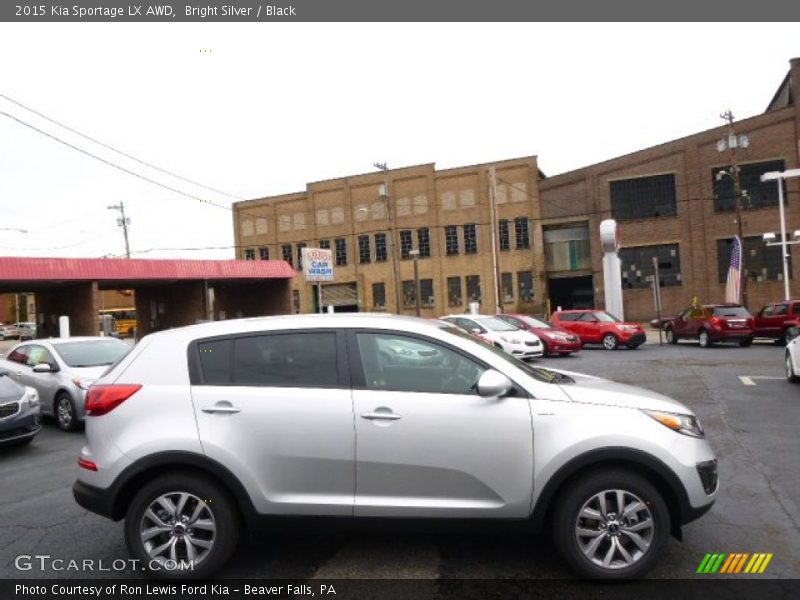 Bright Silver / Black 2015 Kia Sportage LX AWD