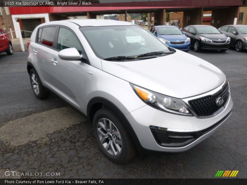 Bright Silver / Black 2015 Kia Sportage LX AWD