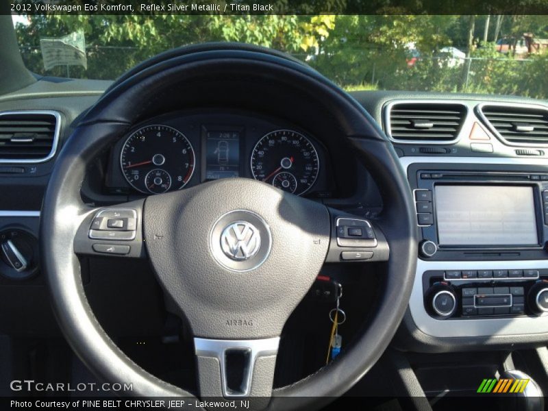 Reflex Silver Metallic / Titan Black 2012 Volkswagen Eos Komfort