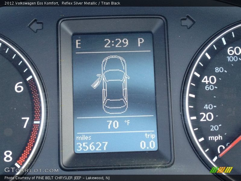 Reflex Silver Metallic / Titan Black 2012 Volkswagen Eos Komfort