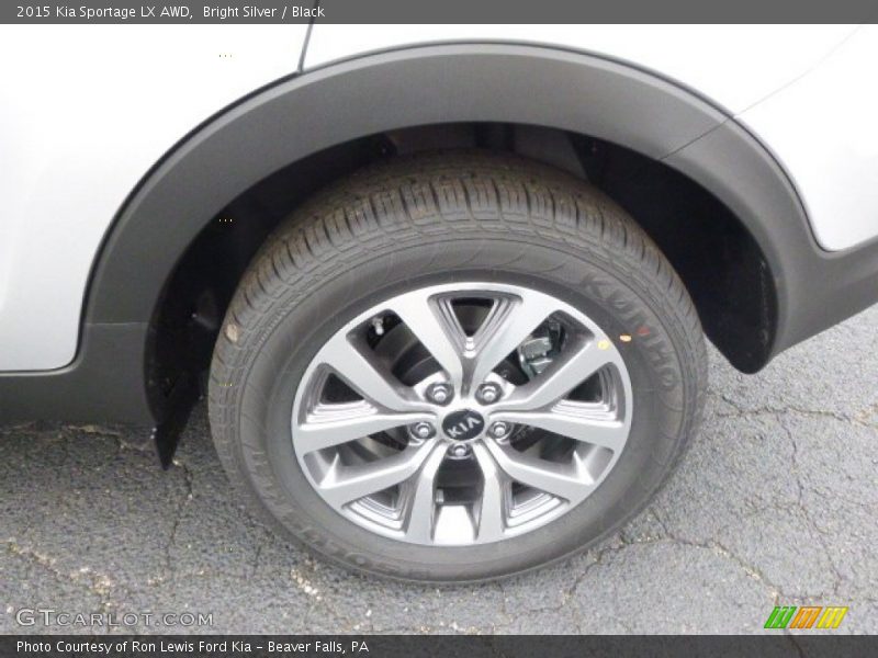 Bright Silver / Black 2015 Kia Sportage LX AWD