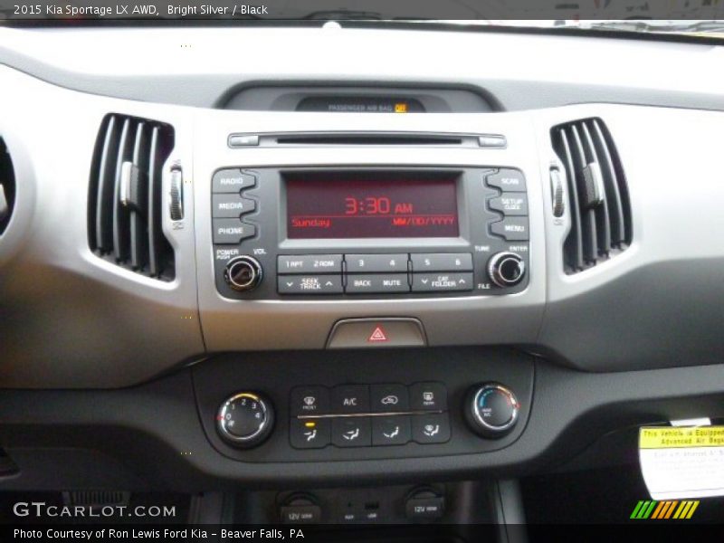 Bright Silver / Black 2015 Kia Sportage LX AWD