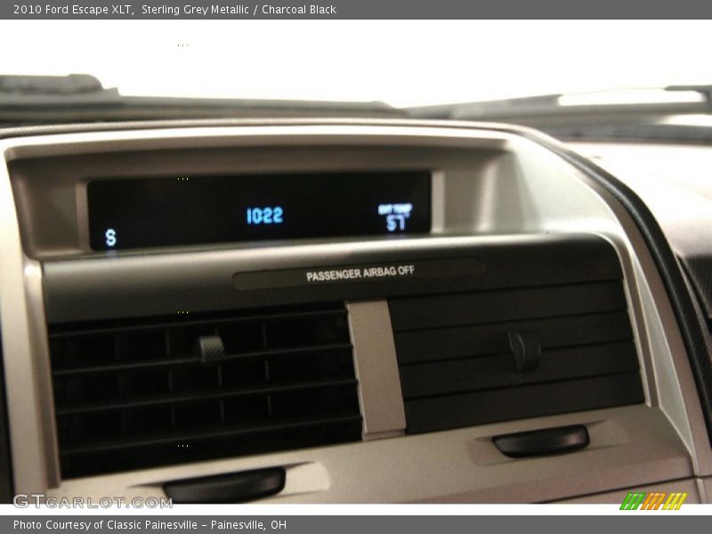 Sterling Grey Metallic / Charcoal Black 2010 Ford Escape XLT