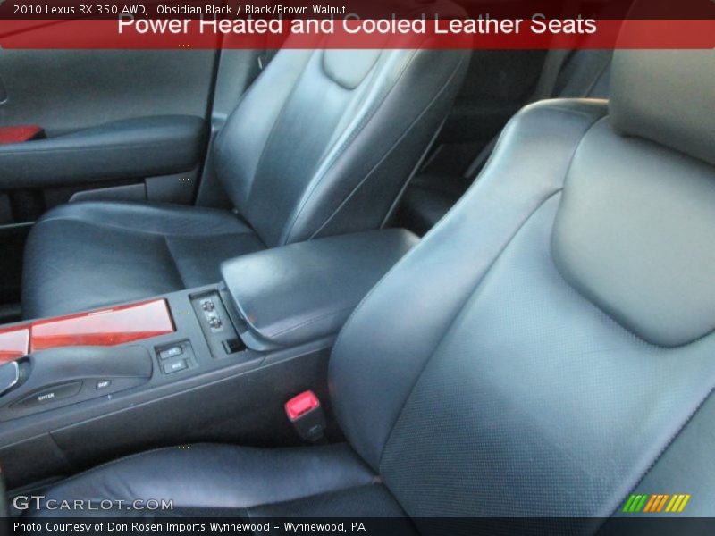 Obsidian Black / Black/Brown Walnut 2010 Lexus RX 350 AWD