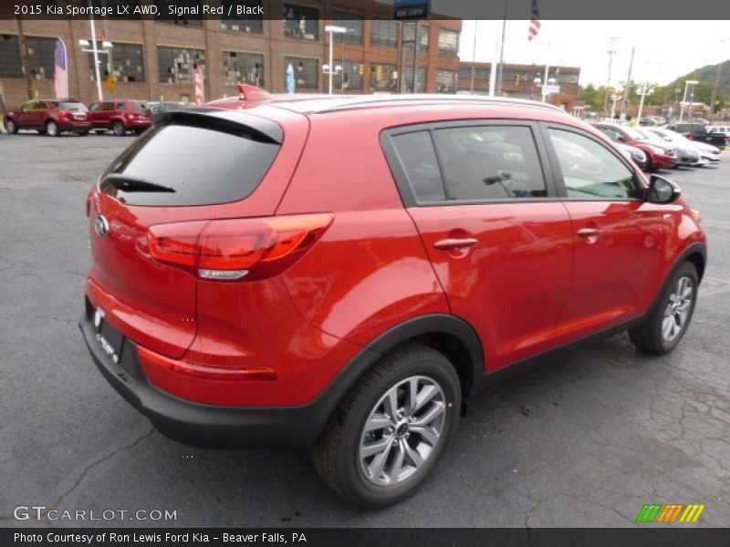 Signal Red / Black 2015 Kia Sportage LX AWD