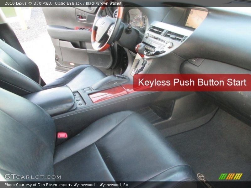 Obsidian Black / Black/Brown Walnut 2010 Lexus RX 350 AWD