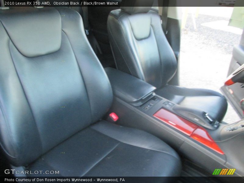 Obsidian Black / Black/Brown Walnut 2010 Lexus RX 350 AWD