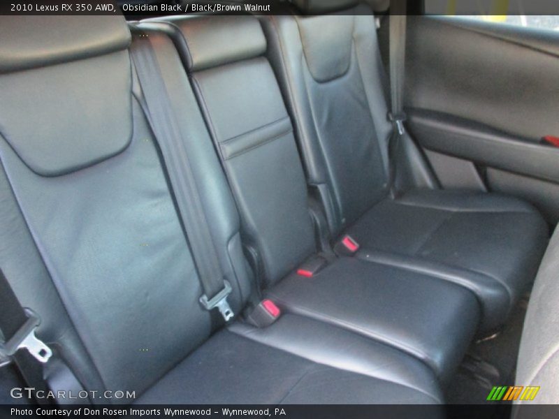 Obsidian Black / Black/Brown Walnut 2010 Lexus RX 350 AWD