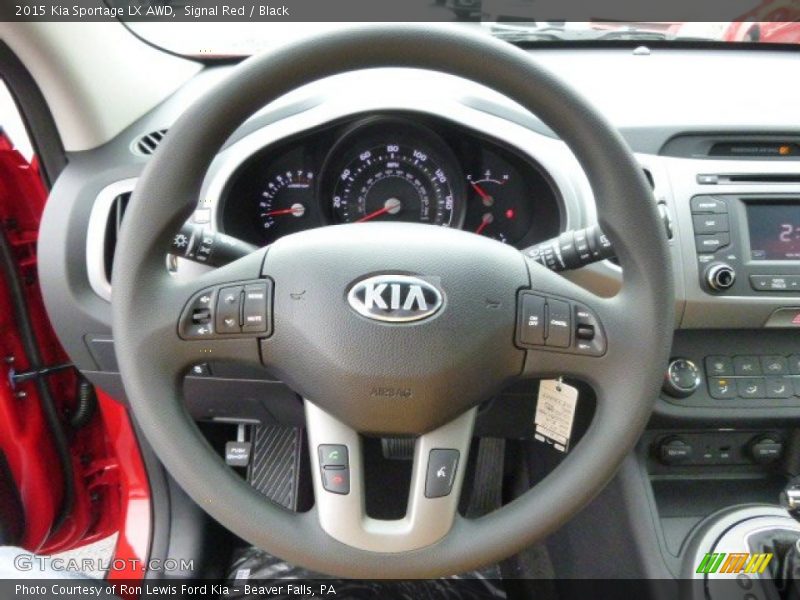 Signal Red / Black 2015 Kia Sportage LX AWD