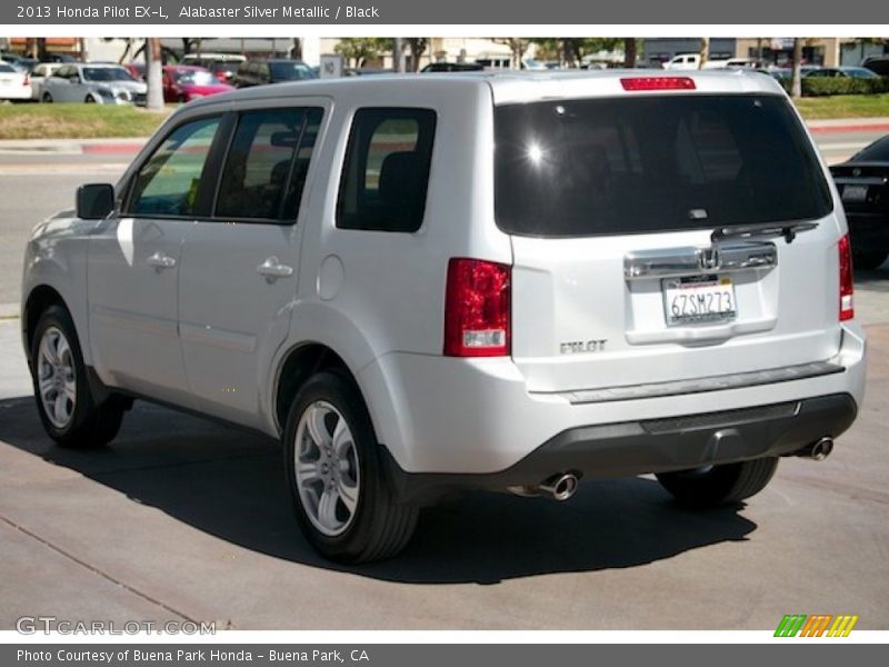 Alabaster Silver Metallic / Black 2013 Honda Pilot EX-L