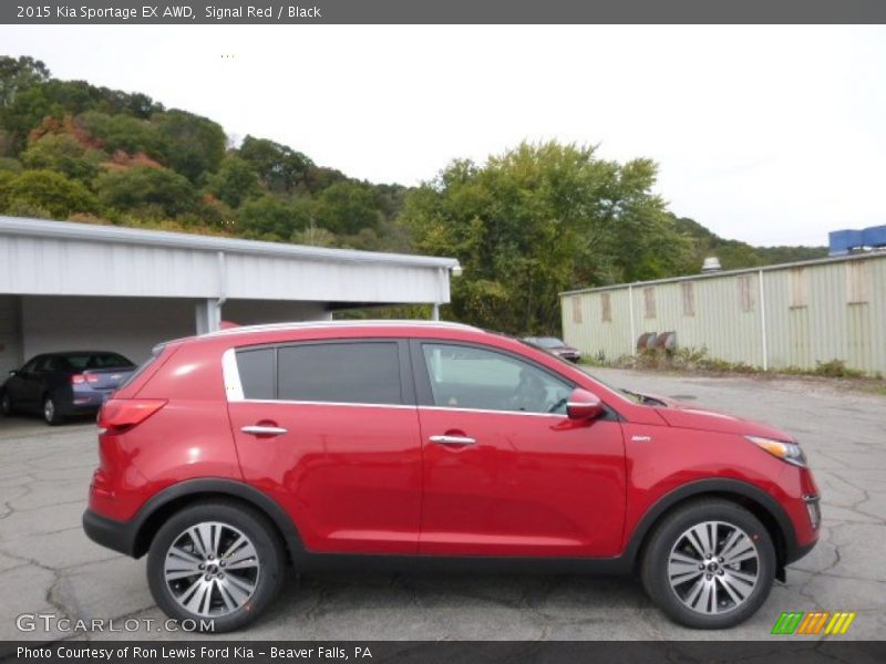 Signal Red / Black 2015 Kia Sportage EX AWD