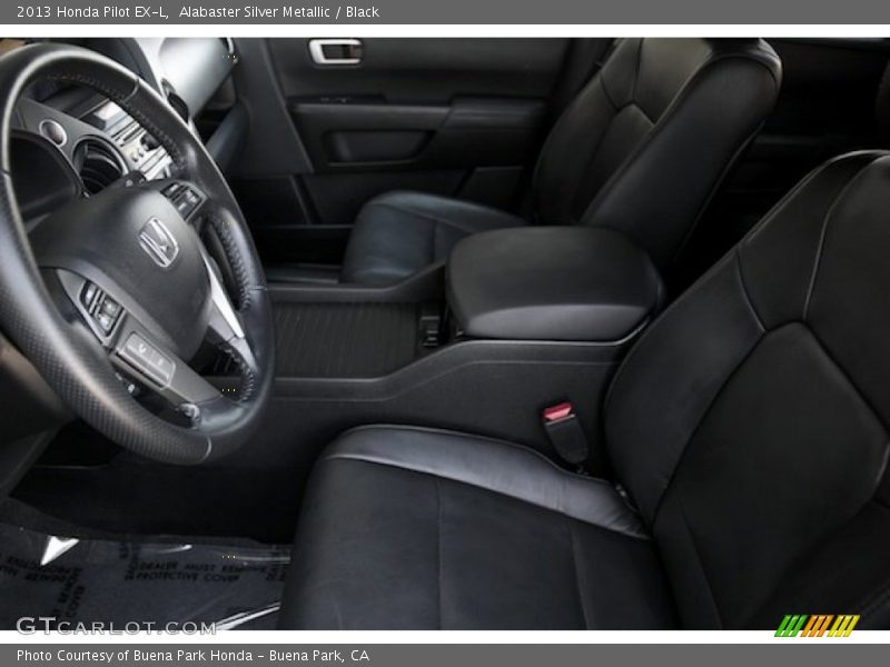 Alabaster Silver Metallic / Black 2013 Honda Pilot EX-L