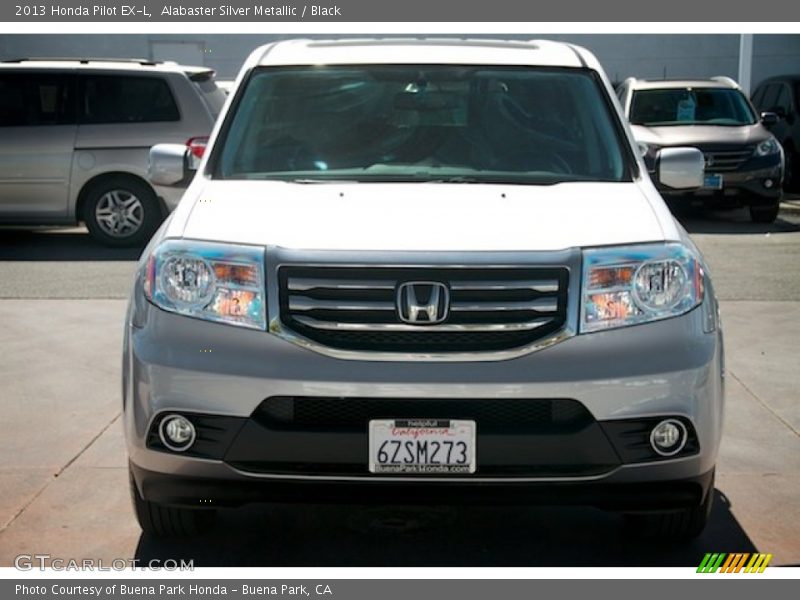 Alabaster Silver Metallic / Black 2013 Honda Pilot EX-L