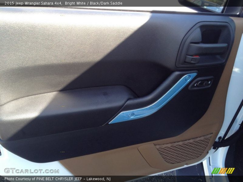 Bright White / Black/Dark Saddle 2015 Jeep Wrangler Sahara 4x4
