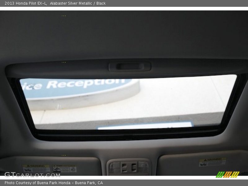 Alabaster Silver Metallic / Black 2013 Honda Pilot EX-L