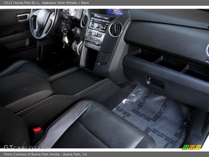 Alabaster Silver Metallic / Black 2013 Honda Pilot EX-L