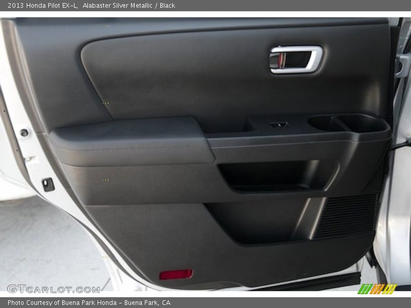Alabaster Silver Metallic / Black 2013 Honda Pilot EX-L