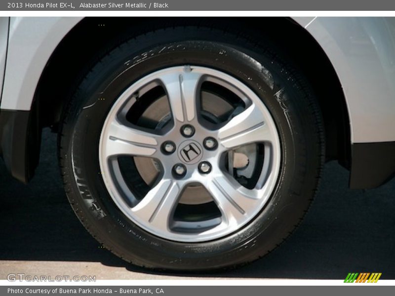 Alabaster Silver Metallic / Black 2013 Honda Pilot EX-L