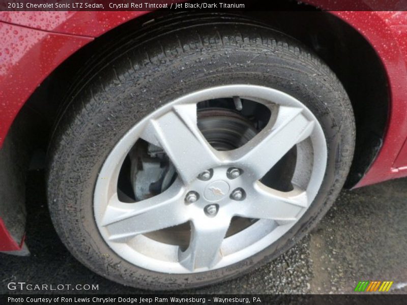 Crystal Red Tintcoat / Jet Black/Dark Titanium 2013 Chevrolet Sonic LTZ Sedan