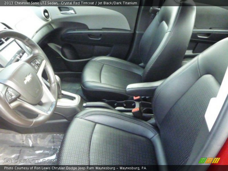 Crystal Red Tintcoat / Jet Black/Dark Titanium 2013 Chevrolet Sonic LTZ Sedan