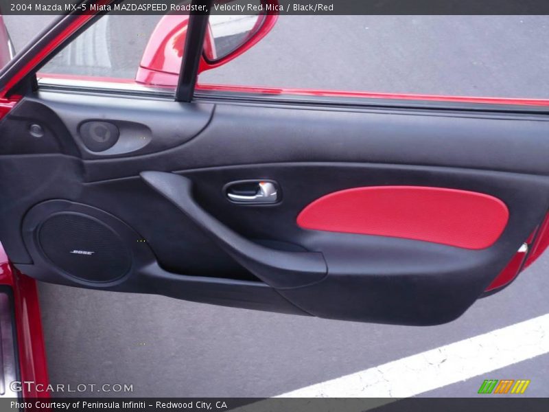 Velocity Red Mica / Black/Red 2004 Mazda MX-5 Miata MAZDASPEED Roadster