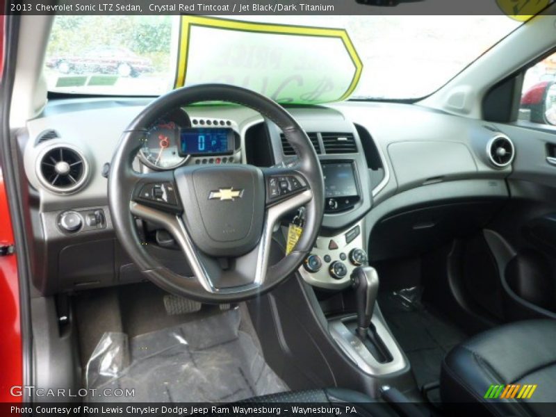 Crystal Red Tintcoat / Jet Black/Dark Titanium 2013 Chevrolet Sonic LTZ Sedan