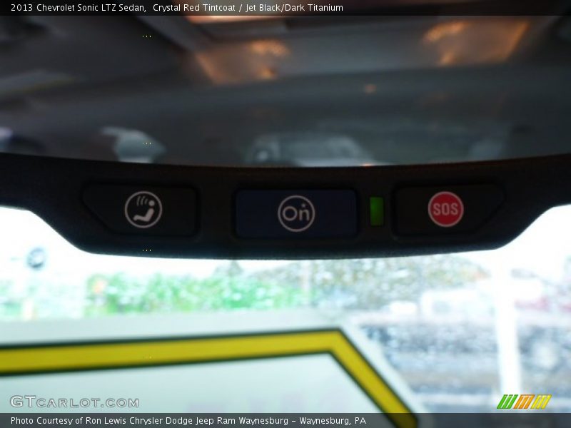 Crystal Red Tintcoat / Jet Black/Dark Titanium 2013 Chevrolet Sonic LTZ Sedan