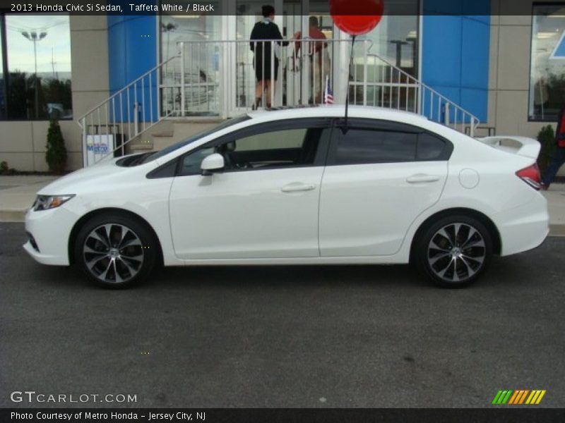 Taffeta White / Black 2013 Honda Civic Si Sedan
