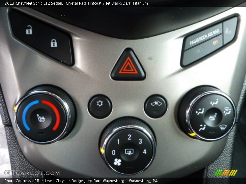 Crystal Red Tintcoat / Jet Black/Dark Titanium 2013 Chevrolet Sonic LTZ Sedan