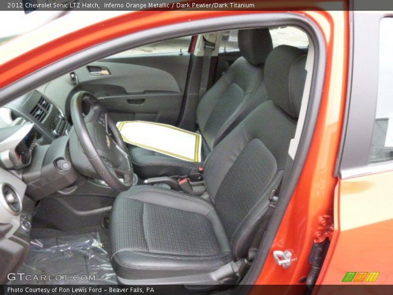 Inferno Orange Metallic / Dark Pewter/Dark Titanium 2012 Chevrolet Sonic LTZ Hatch