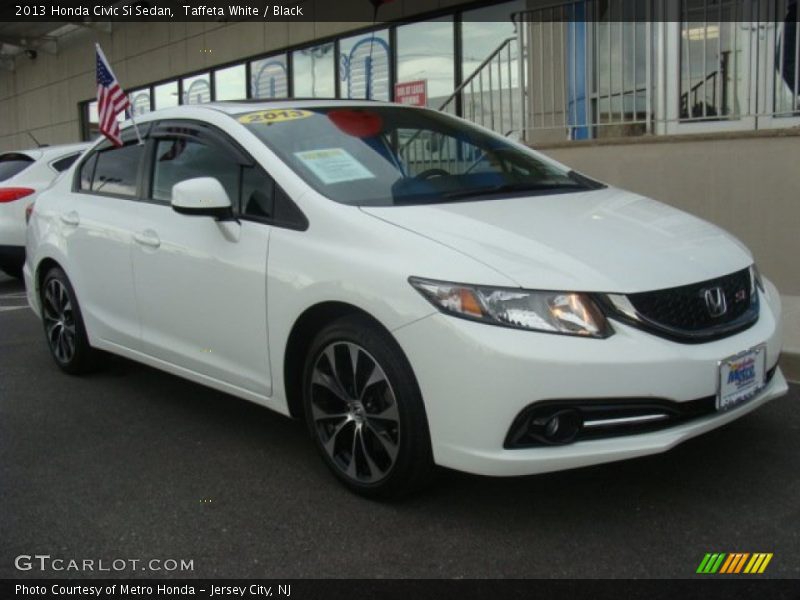 Taffeta White / Black 2013 Honda Civic Si Sedan