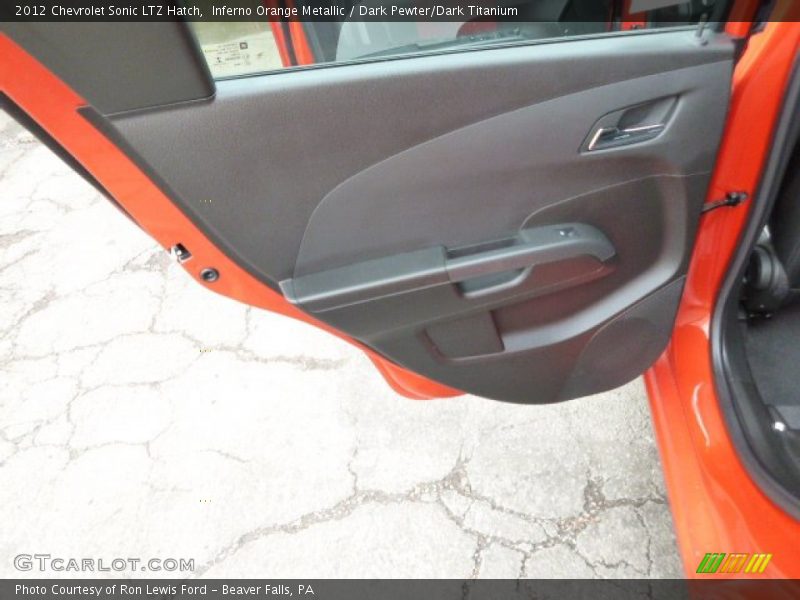 Inferno Orange Metallic / Dark Pewter/Dark Titanium 2012 Chevrolet Sonic LTZ Hatch