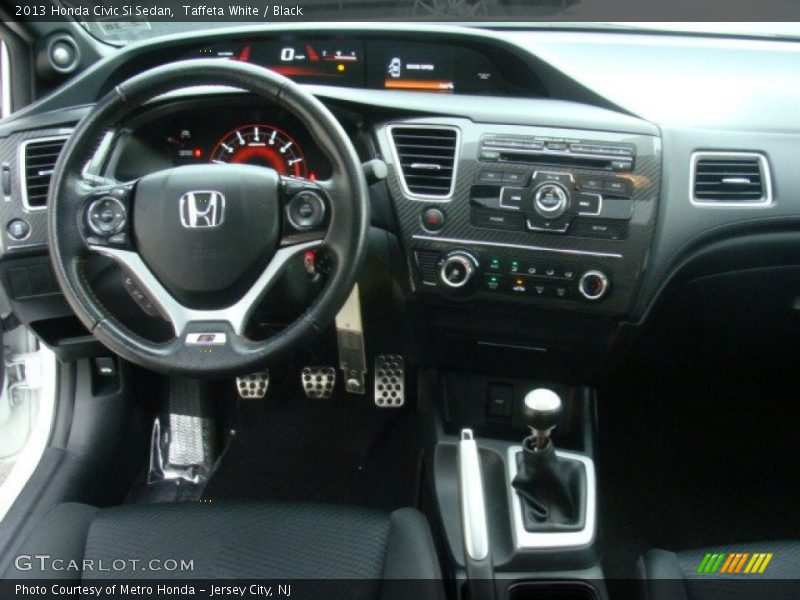 Taffeta White / Black 2013 Honda Civic Si Sedan