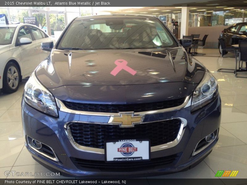 Atlantis Blue Metallic / Jet Black 2015 Chevrolet Malibu LT
