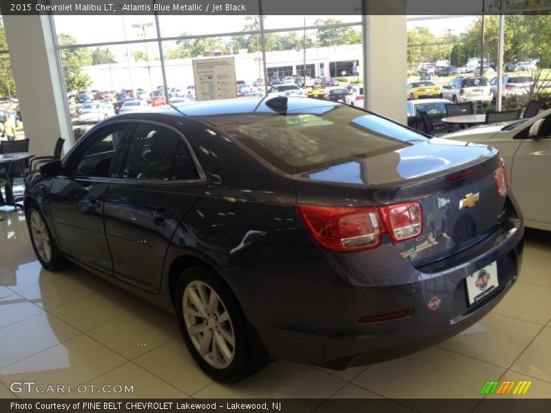Atlantis Blue Metallic / Jet Black 2015 Chevrolet Malibu LT